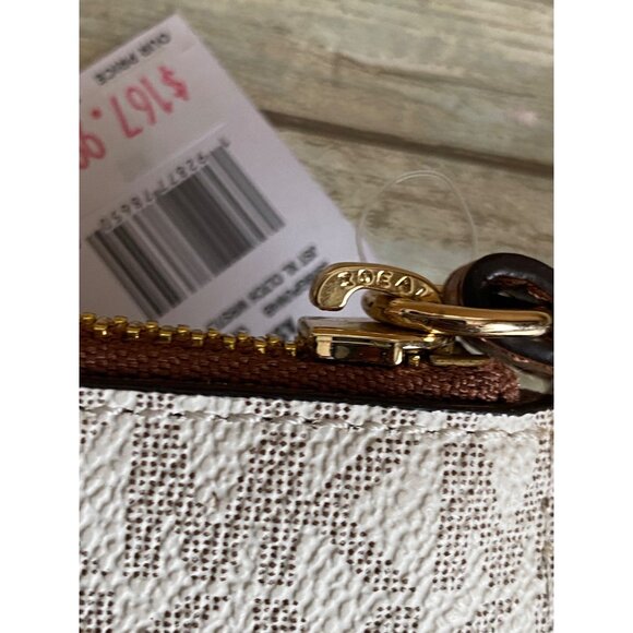 Michael Kors Aspen XL Wristlet MK Vanilla Ski Patch Zip Clutch NWT - Picture 6 of 14
